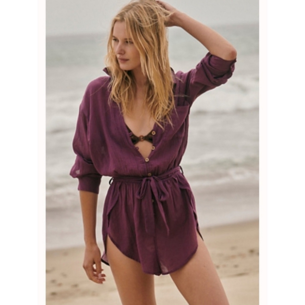 NEW Free People Purple Romper